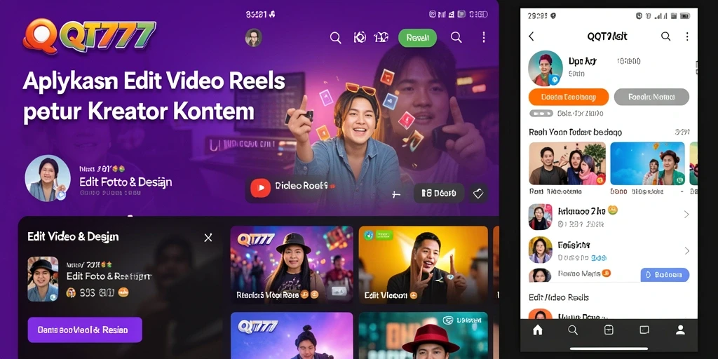 Tampilan antarmuka QT777 yang bersih dan mudah digunakan.