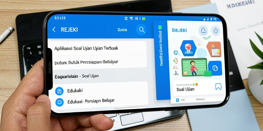Antarmuka aplikasi REJEKI yang sederhana dan menarik.