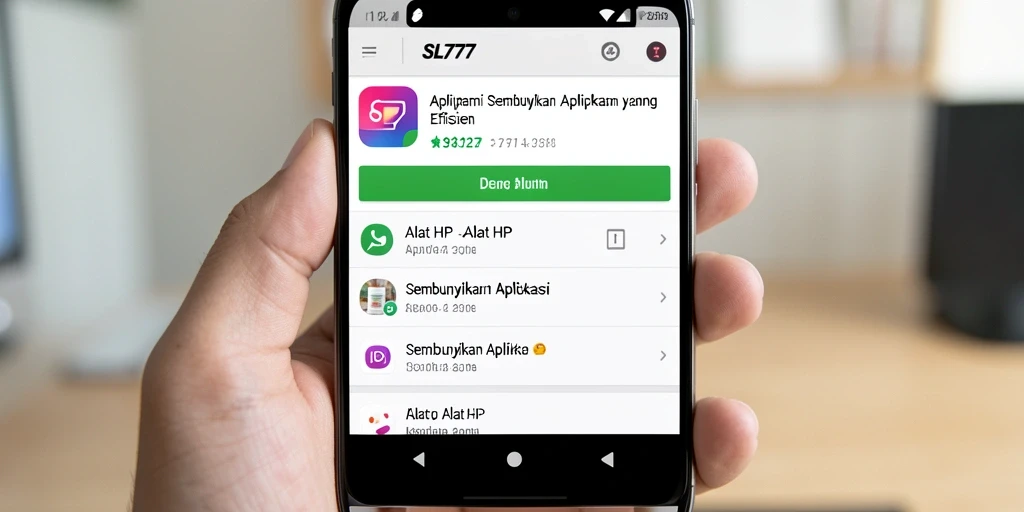 Tampilan antarmuka SL777 yang sederhana dan intuitif.